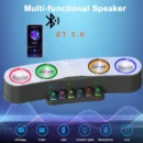 Gaming Soundbar Soundbox sans fil Connexion Carte TF/USB/AUX Mode de AUX pour PC