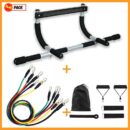 Pack Fitness Musculation - Elastique & Barre fixe