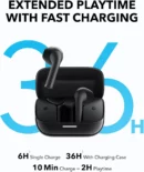Soundcore K20i by Anker, écouteurs Semi-internes, 36h d'autonomie, Charge Rapide