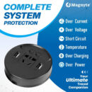 CONVERTISSEUR DE TENSION ROND 12V 220V 150W
