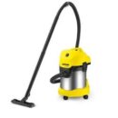 منفاخ كارشر - WD3 Premium مكنسة كهربائية متعددKarcher Aspirateur Souffleur - Wd3 Premium multi purpose vacuum Cleaner- - 1000 W - Jaune/Inox