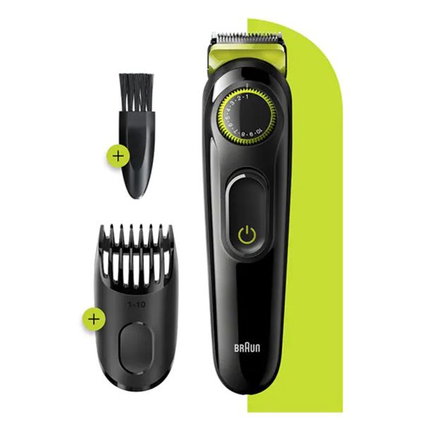 ⁦Tondeuse à cheveux BRAUN BT3221, batterie, autonomie 50 min, noire⁩ - الصورة ⁦4⁩
