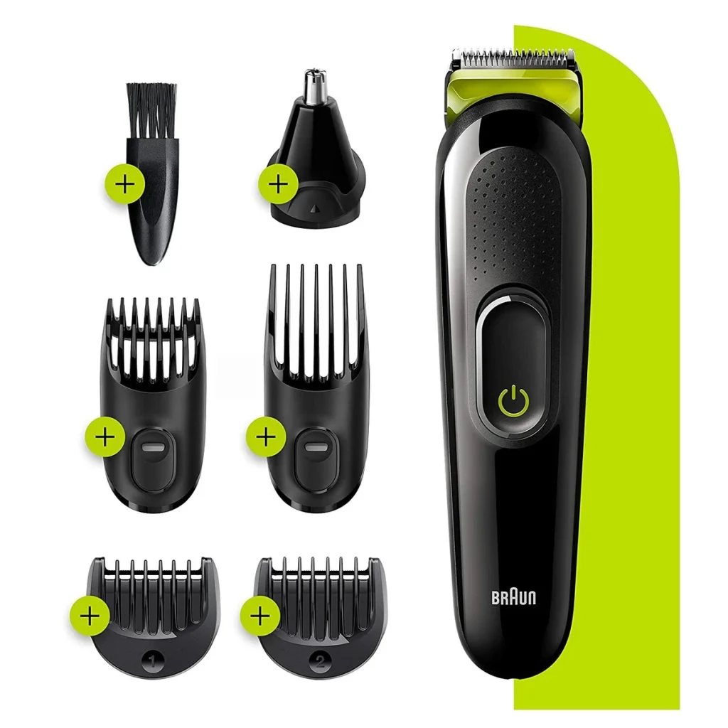 ⁦Tondeuse à barbe Braun 6-en-1 tout-en-un 3 MGK3221 tondeuse à cheveux pour homme⁩ - الصورة ⁦6⁩