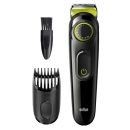 Tondeuse à cheveux BRAUN BT3221, batterie, autonomie 50 min, noire