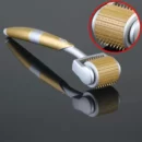 فرشاة Gold Derma Roller ZGTS-050 لعلاج التجاعيد وحب الشباب والندوب وفقدان الشعر 0,5مم