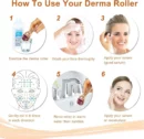 فرشاة Gold Derma Roller ZGTS-050 لعلاج التجاعيد وحب الشباب والندوب وفقدان الشعر 0,5مم