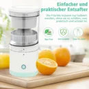 عصارة فواكه كهربائية لاسلكية قابلة لإعادة الشحن للفواكه Presse fruits électrique sans fil rechargeable extracteur de jus pour les fruits