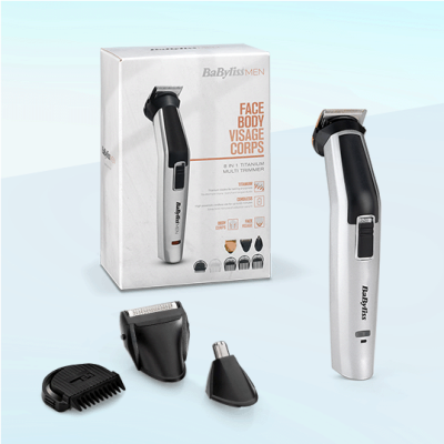Ensemble tondeuse et rasoir BaByliss Multi trimmer Titanium 8 en 1 MT726E